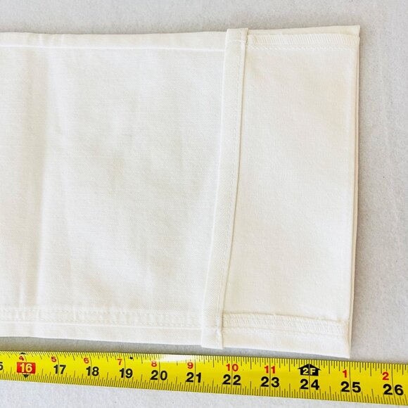 Frye Women's Stretch High-Rise White Cuffed Cropped Jeans Size 16/34 NWT - Picture 9 of 11